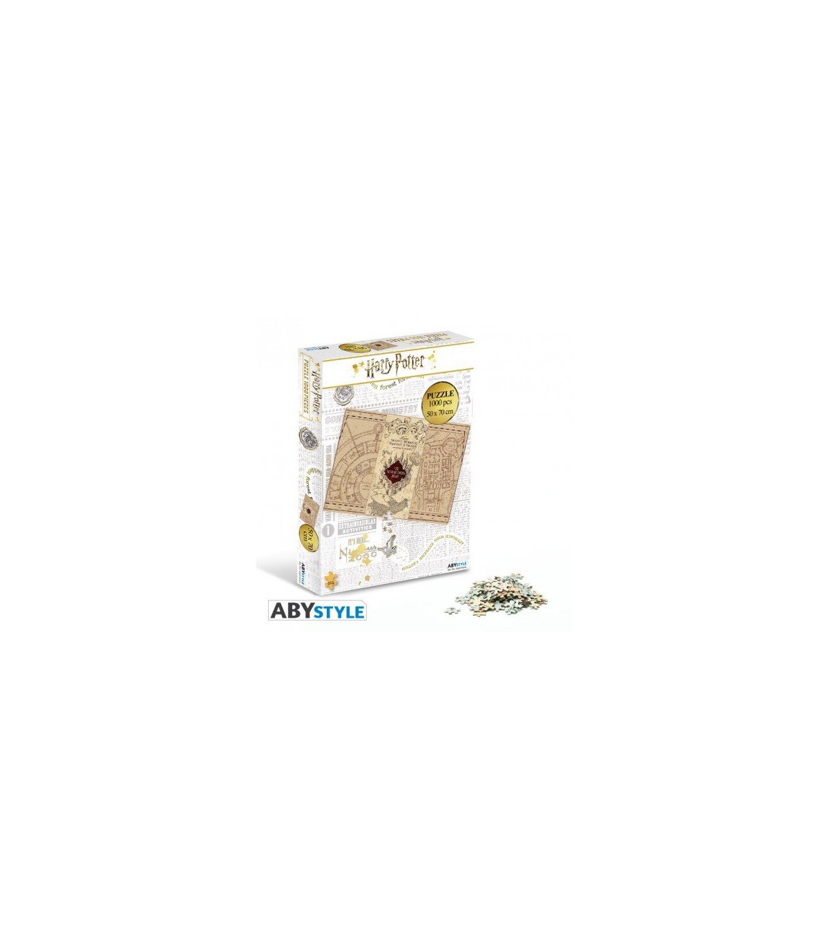 Puzzle Harry Potter Carte du Maraudeur | 1000 pièces de malice