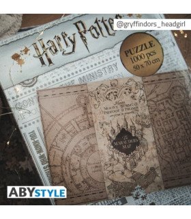 Puzzle Harry Potter Carte du Maraudeur – 1000 pièces de magie jurée