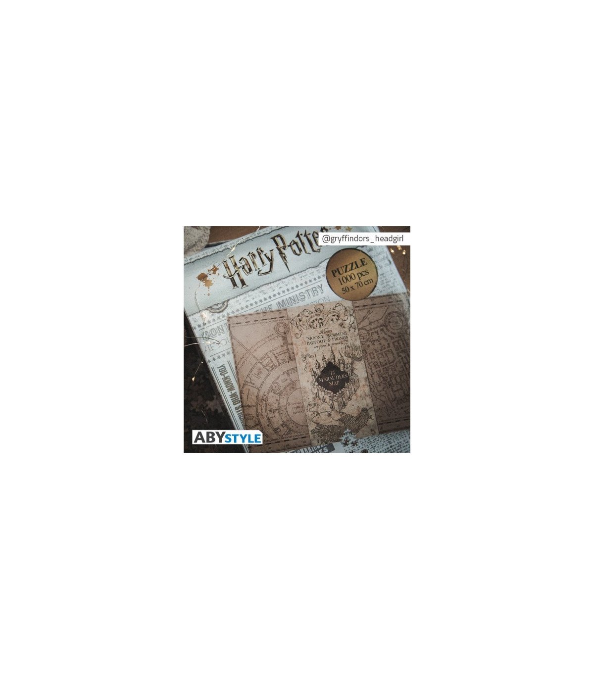 Puzzle Harry Potter Carte du Maraudeur | 1000 pièces de malice