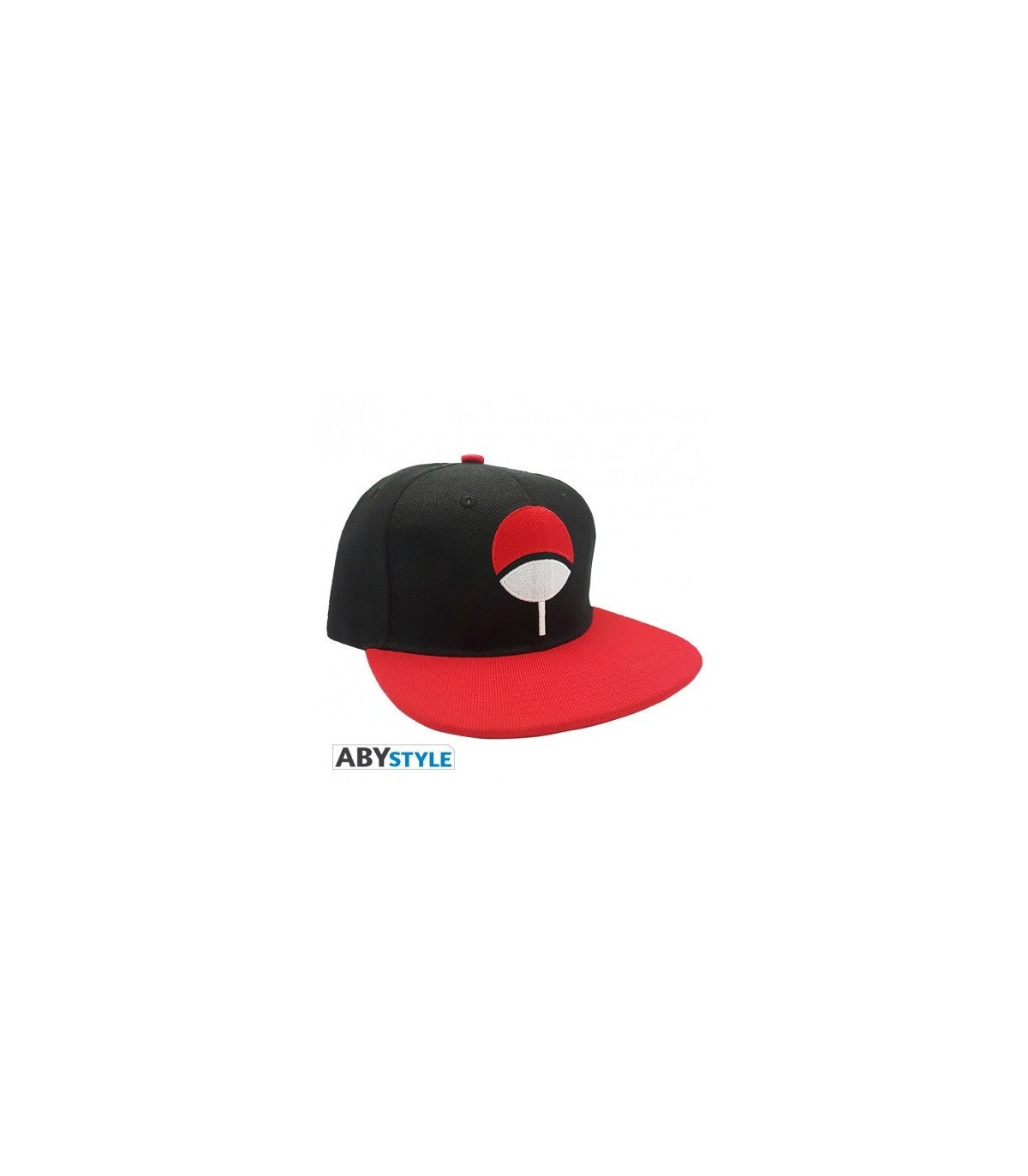 NARUTO SHIPPUDEN - UCHIWA - CASQUETTE NOIR & ROUGE UCHIWA