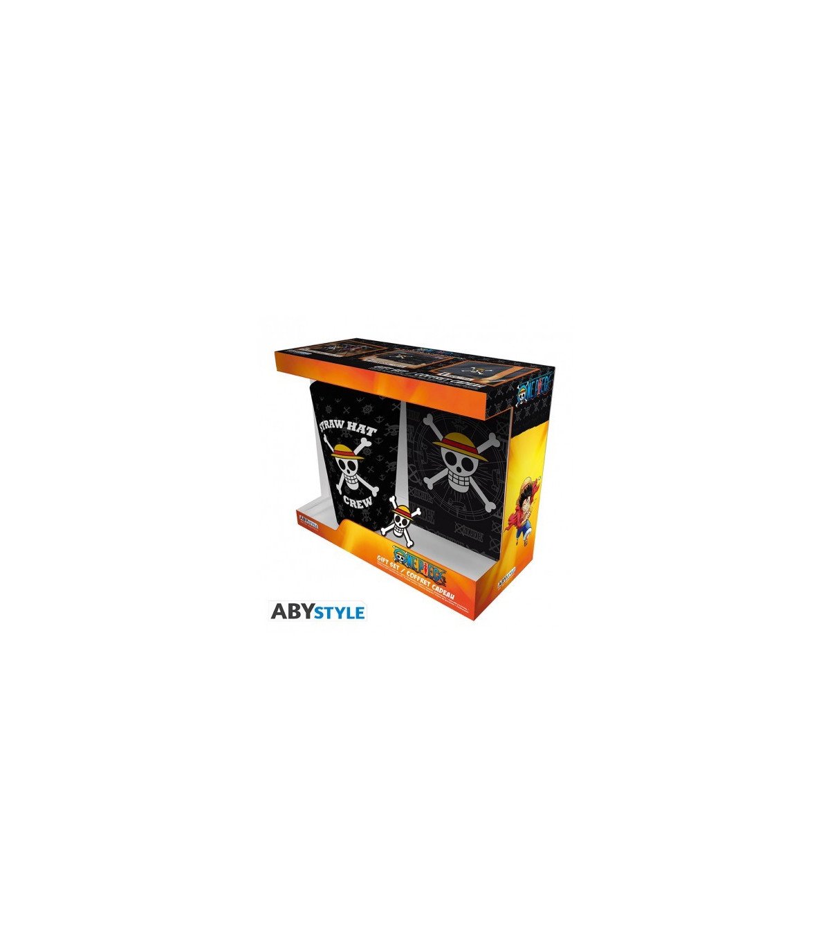 ONE PIECE - PCK - VERRE XXL  PINS ET CARNET SKULL