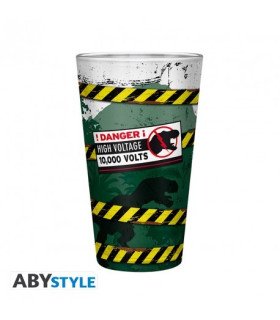 Jurassic Park Verre XXL Danger High Voltage 400 Ml Par Abystyle