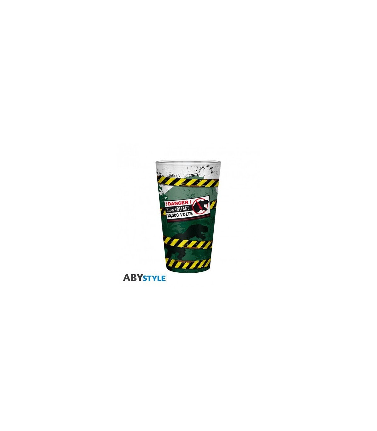 Jurassic Park Verre XXL Danger High Voltage 400 Ml Par Abystyle