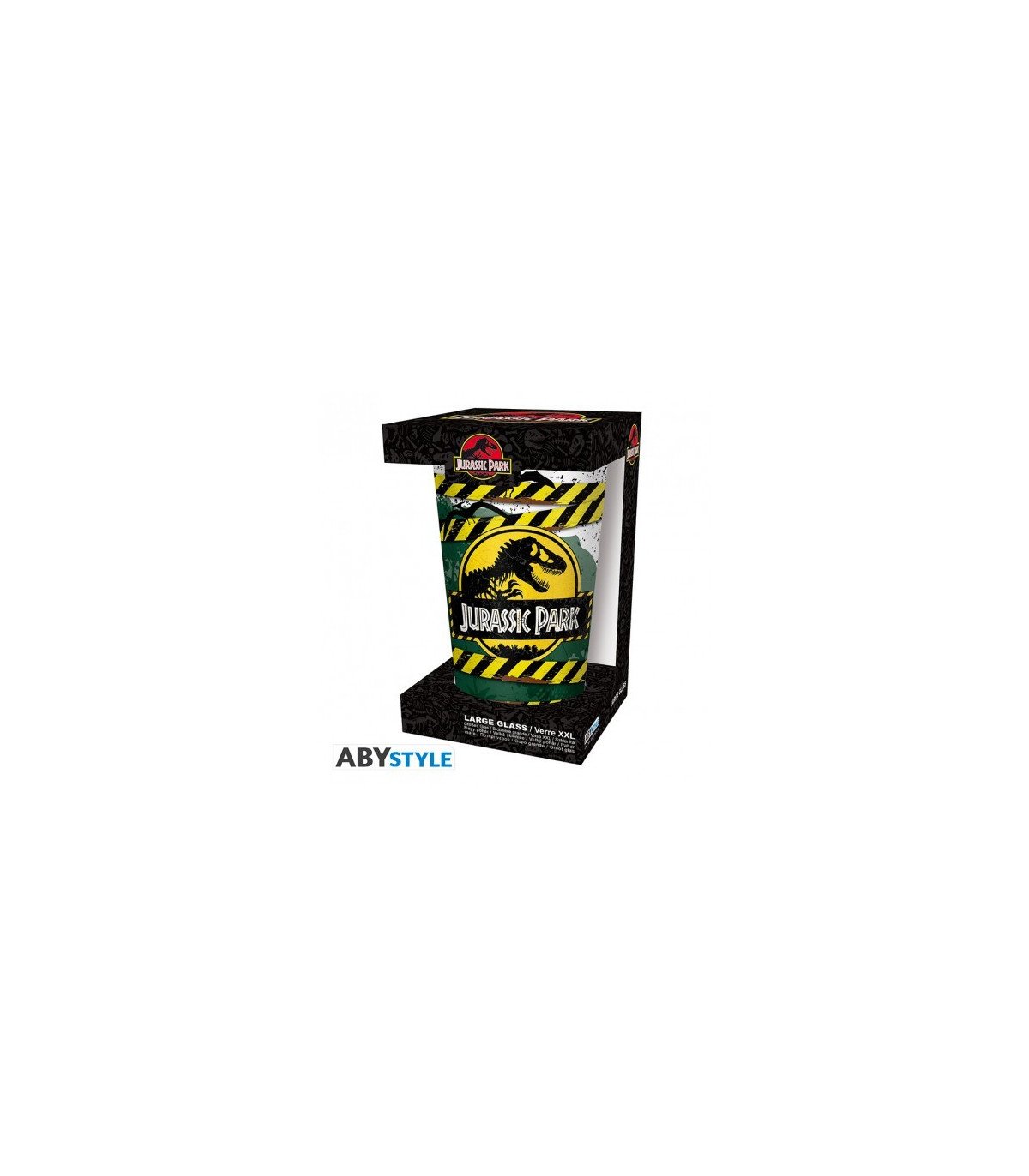 Jurassic Park Verre XXL Danger High Voltage 400 Ml Par Abystyle