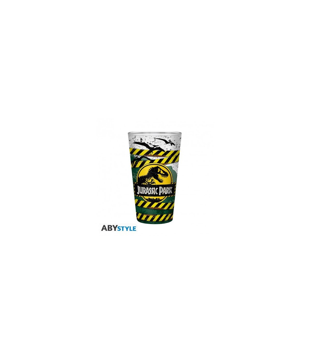 Jurassic Park Verre XXL Danger High Voltage 400 Ml Par Abystyle