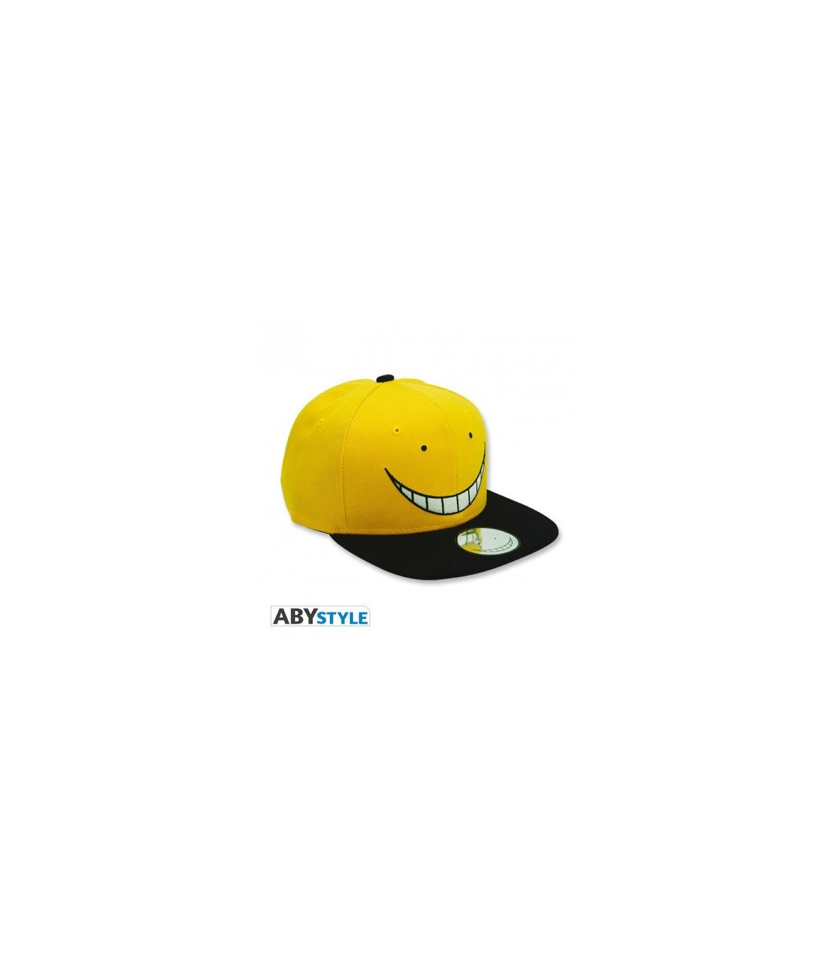 ASSASSINATION'S CLASSROOM - KORO - CASQUETTE SNAPBACK- NOIR & JAUNE