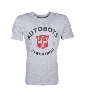 T-shirt gris homme avec logo Autobots Transformers effet fondu – 100 % coton