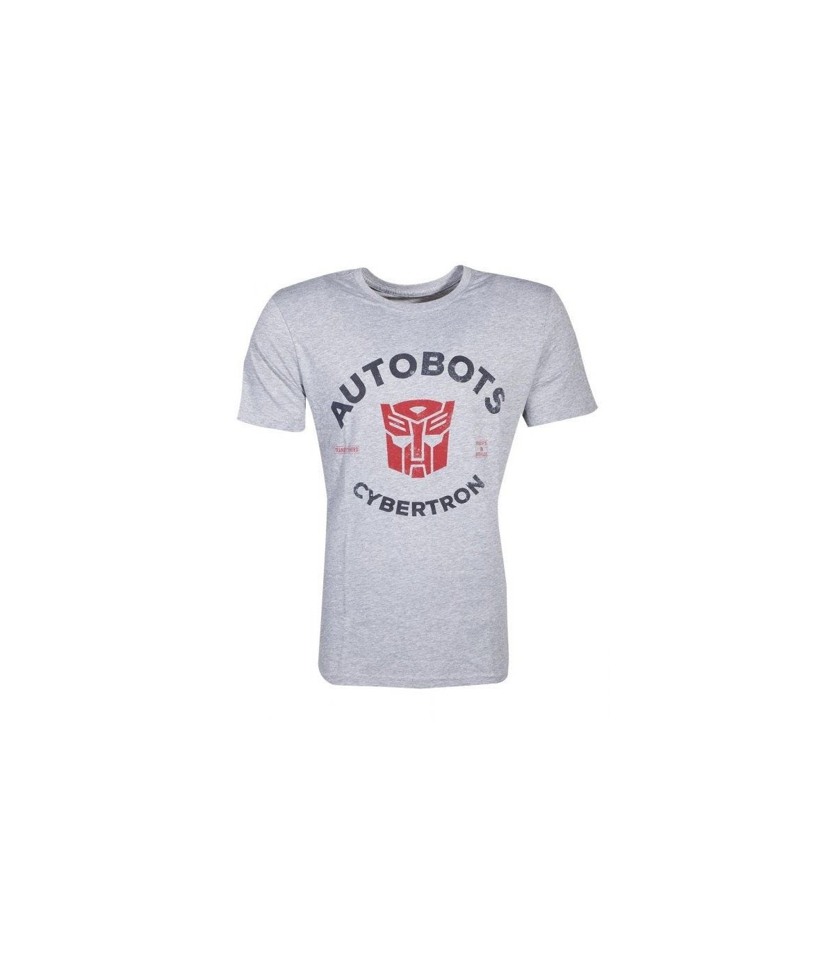 T-shirt gris homme avec logo Autobots Transformers effet fondu – 100 % coton