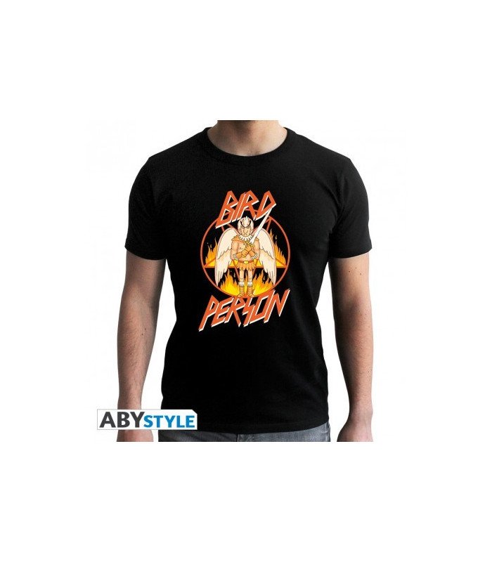 T-shirt noir pour homme avec Birdperson de Rick and Morty – ABYstyle – 100 % coton