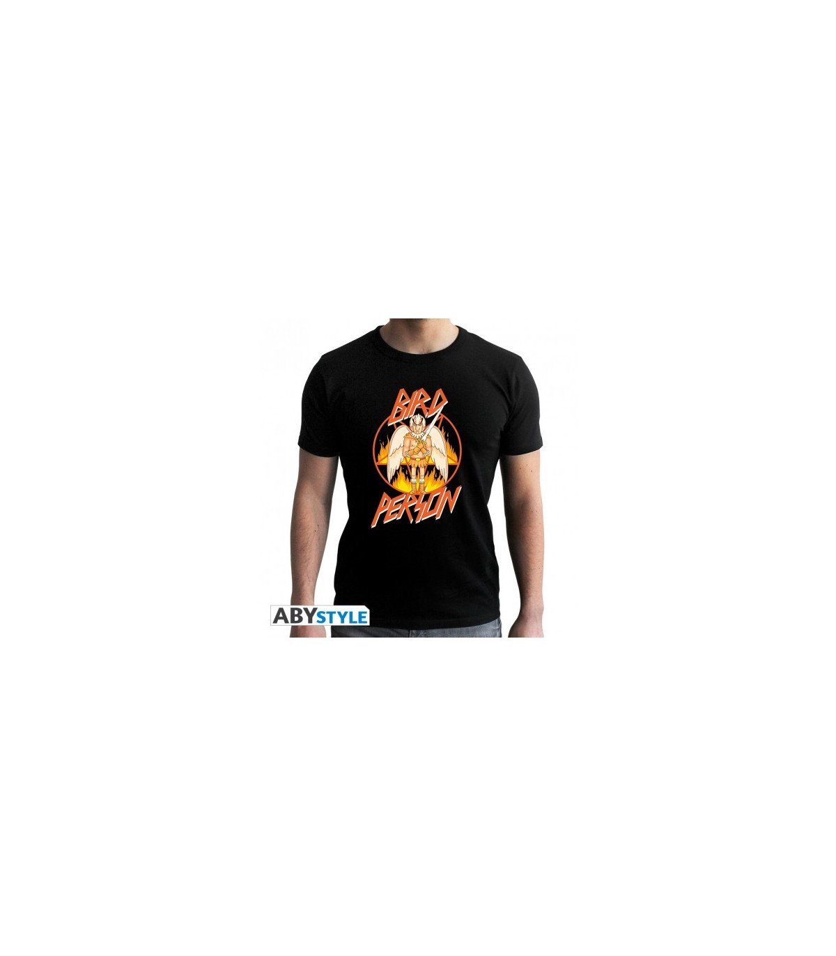 T-shirt noir pour homme avec Birdperson de Rick and Morty – ABYstyle – 100 % coton