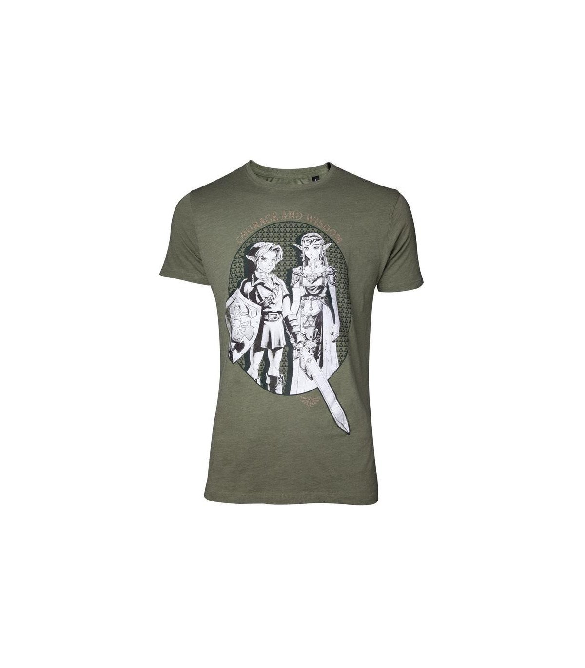 NINTENDO - THE LEGEND OF ZELDA - LINK & PRINCESS ZELDA T-SHIRT HOMMME