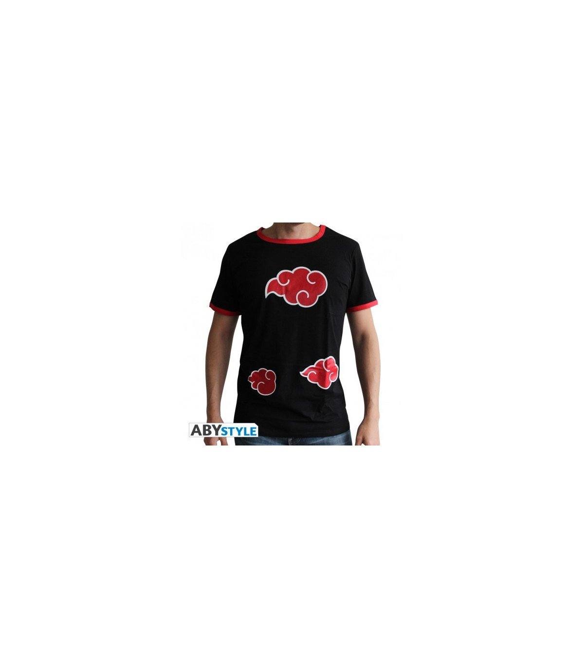 T-shirt noir Naruto Shippuden pour homme, motif Akatsuki, 100 % coton
