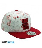 Casquette beige et rouge brodée inspirée de One Punch Man par ABYstyle
