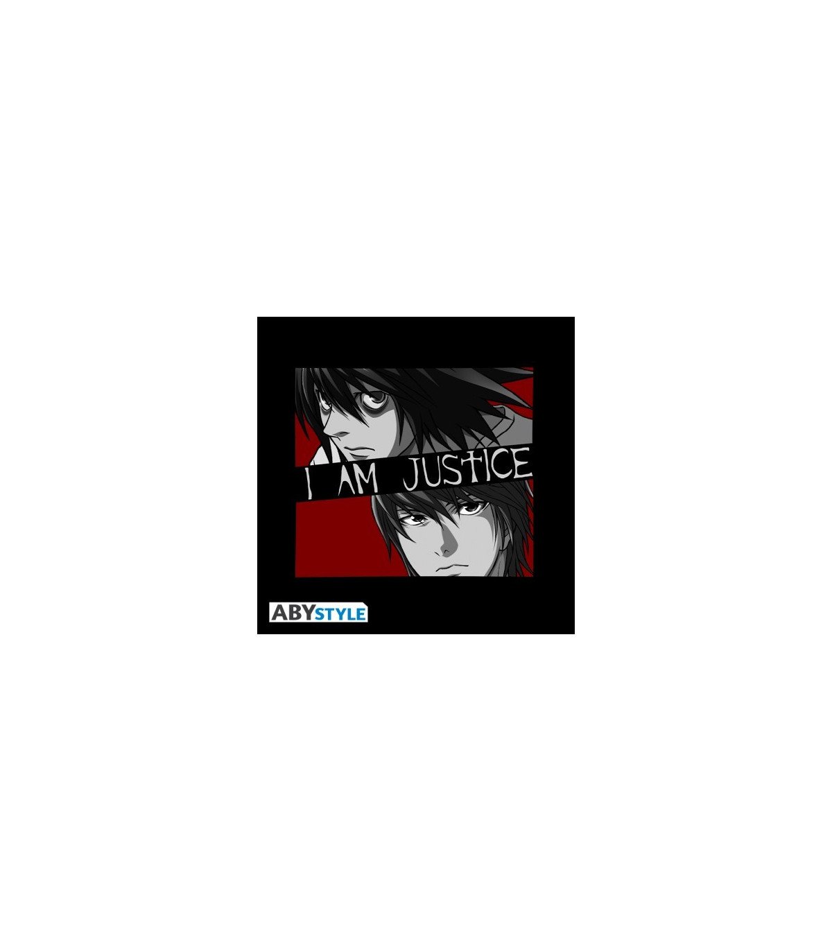 T-shirt Homme Death Note I Am Justice – Kira VS L