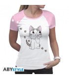 T-shirt femme Chi - Gourmande avec impression double face