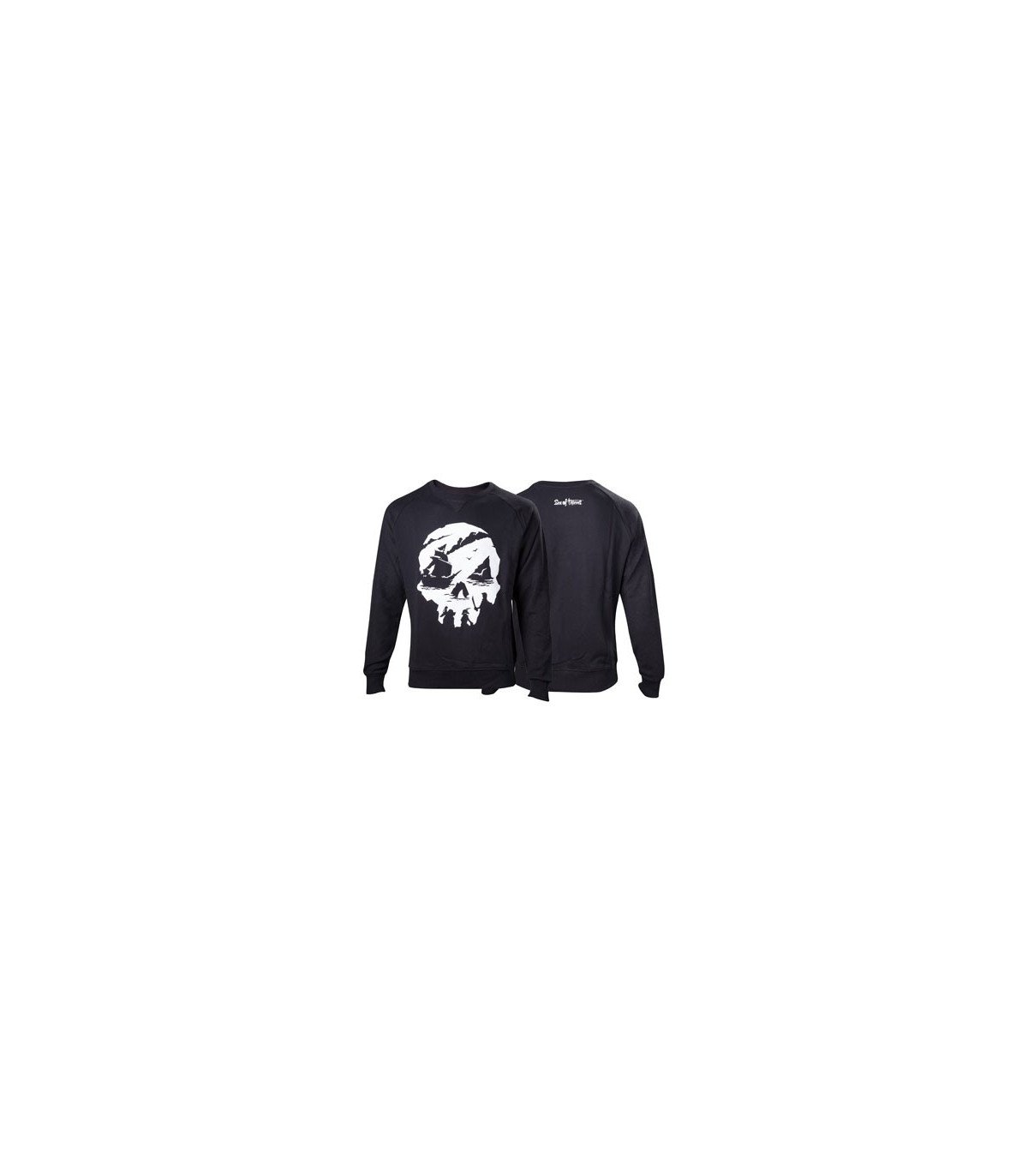 Sweat Sea of Thieves noir avec logo Skull sous licence officielle