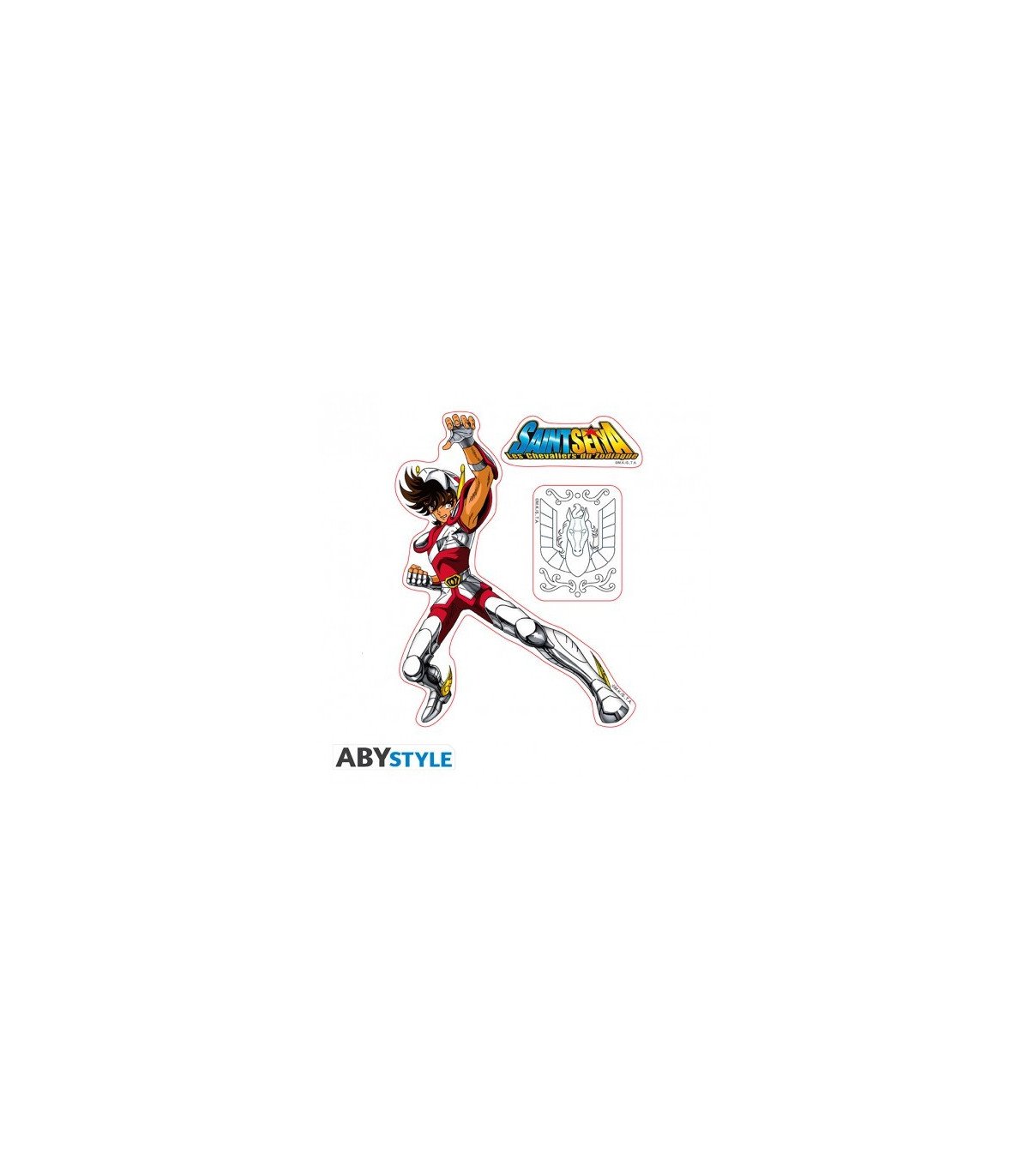 Saint Seiya Stickers Pégase & Shiryu | 2 planches 16 x 11 cm
