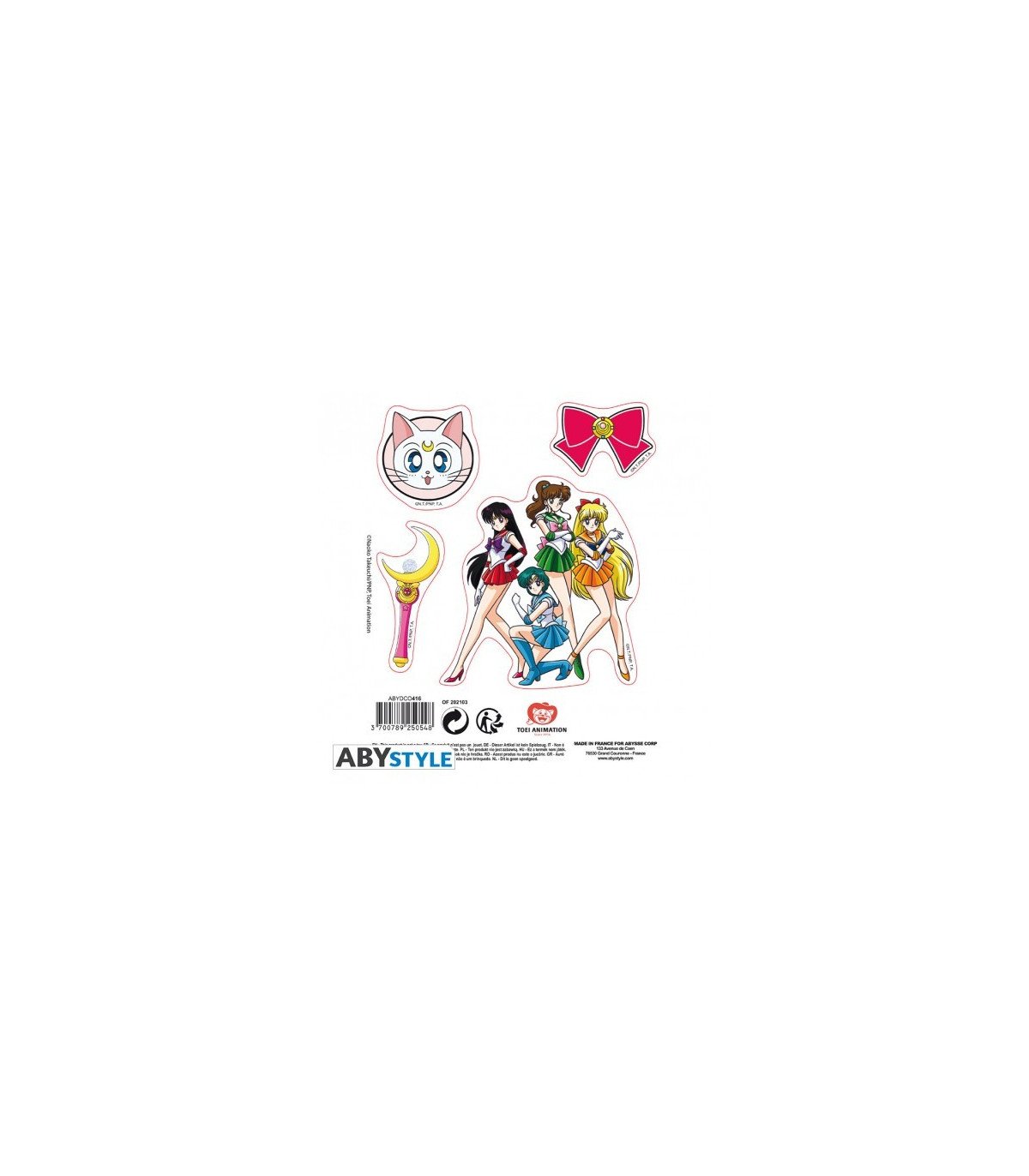Sailor Moon Stickers | 2 Planches 16 x 11 cm Officielles