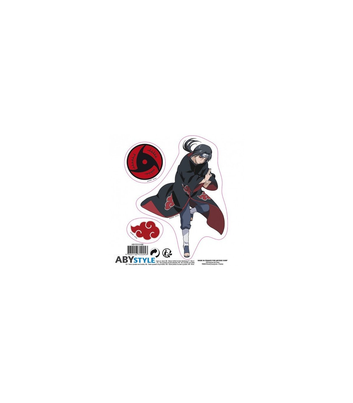 NARUTO SHIPPUDEN - SASUKE/ ITACHI - STICKERS - 16X11CM/ 2 PLANCHES
