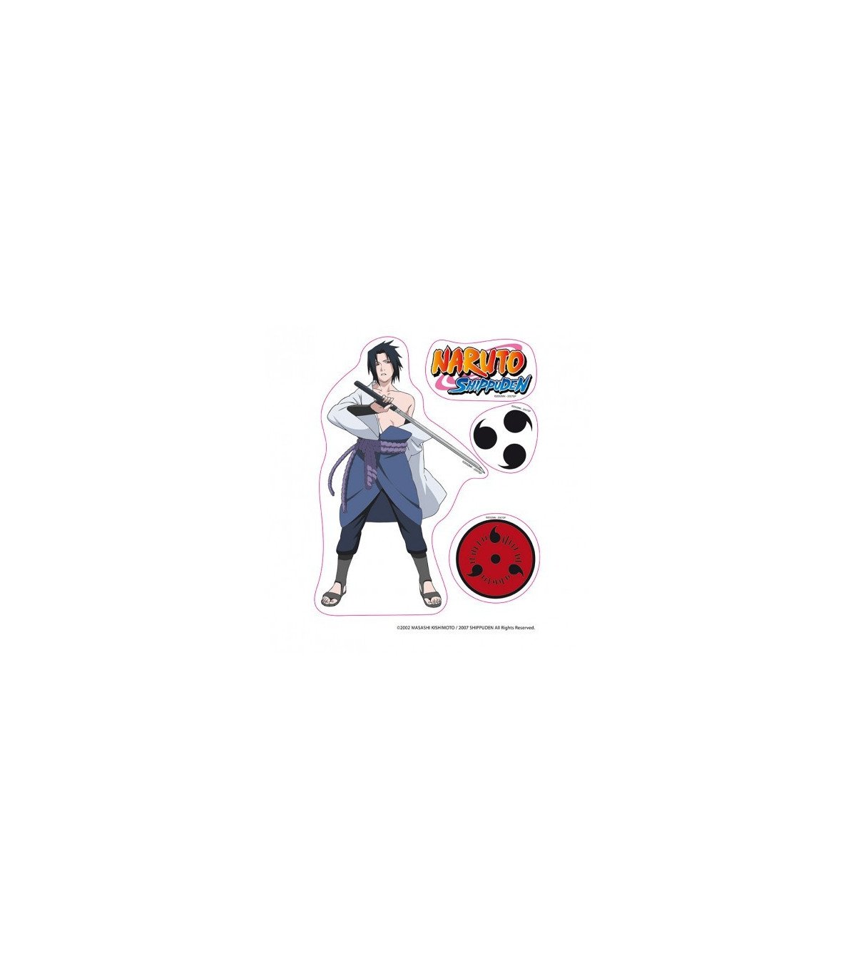 NARUTO SHIPPUDEN - SASUKE/ ITACHI - STICKERS - 16X11CM/ 2 PLANCHES