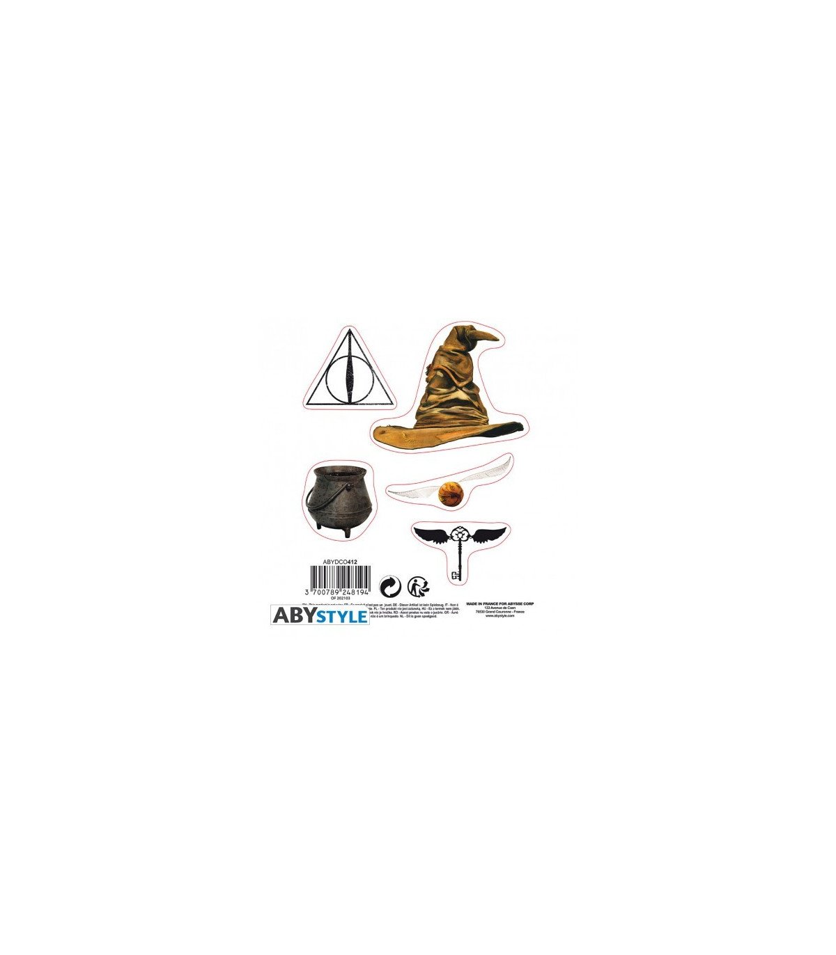 HARRY POTTER - OBJETS MAGIQUES - STICKERS - STICKERS - 16X11CM/ 2 PLANCHES