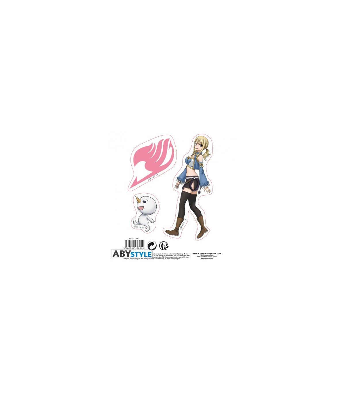 Fairy Tail Natsu & Lucy – Stickers 16x11cm (2 Planches) | ABYstyle