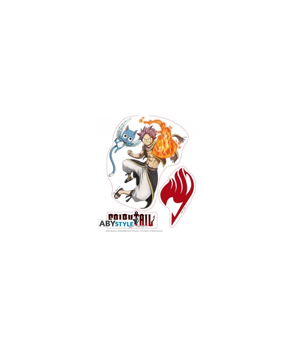 Fairy Tail Natsu & Lucy – Stickers 16x11cm (2 Planches) | ABYstyle