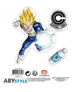 Stickers Dragon Ball Goku Vegeta – 2 planches pour booster ta déco