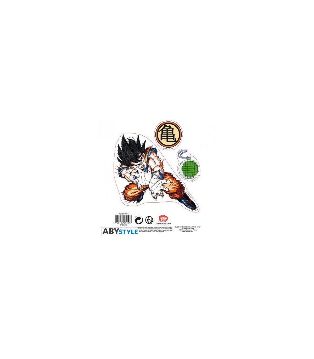 Stickers Dragon Ball Shenron | 2 planches de vœux collants