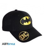 Casquette noire réglable avec logo brodé de Batman – DC Comics