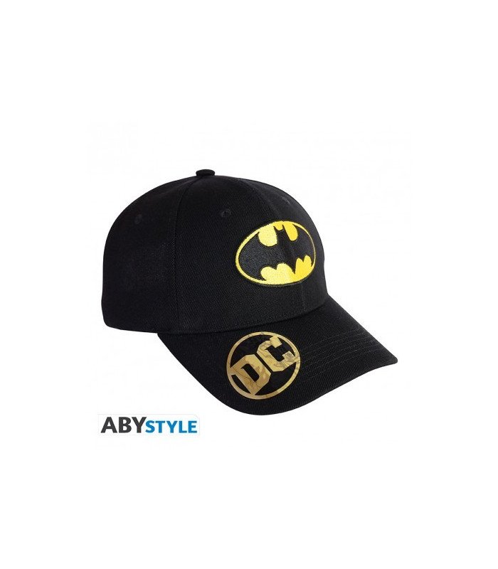 Casquette noire réglable avec logo brodé de Batman – DC Comics