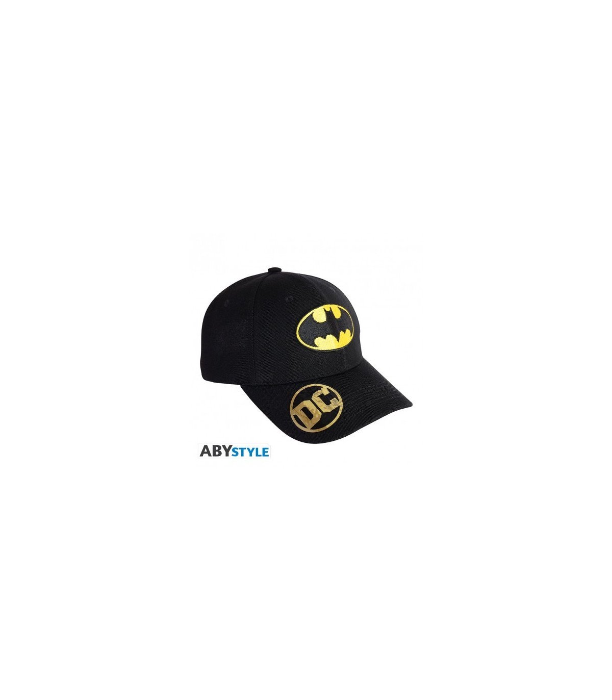 Casquette noire réglable avec logo brodé de Batman – DC Comics