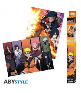 Posters Naruto Shippuden – Set chibi de 2 affiches sous licence