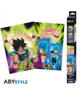 Dragon Ball Broly – Set 2 Chibi Posters 52x38 | La Fureur du Super Saiyan !