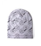 Bonnet gris inspiré de la Super Nintendo, logo brodé