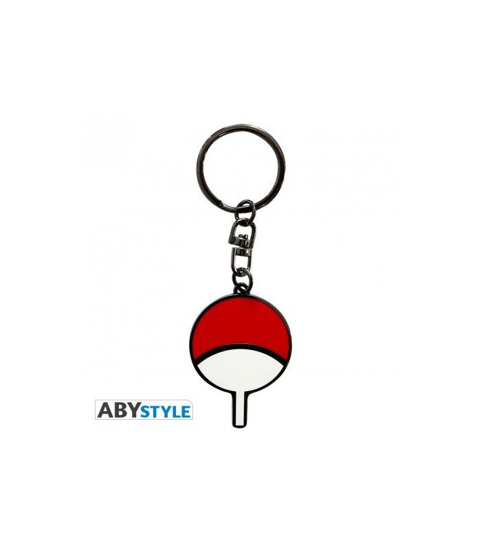 Porte-Clés Symbole Uchiwa - Naruto Shippuden - 5 cm - Héritage Ninja