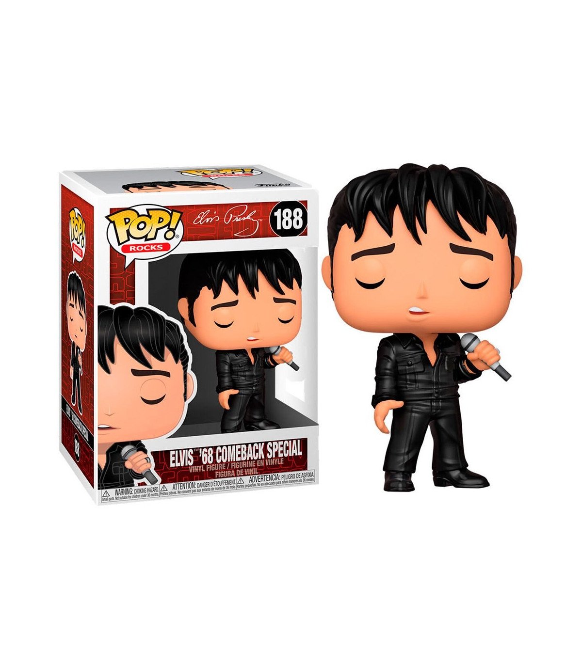 ELVIS PRESLEY - FIGURINE POP N° 188 - 68 COMEBACK SPECIAL