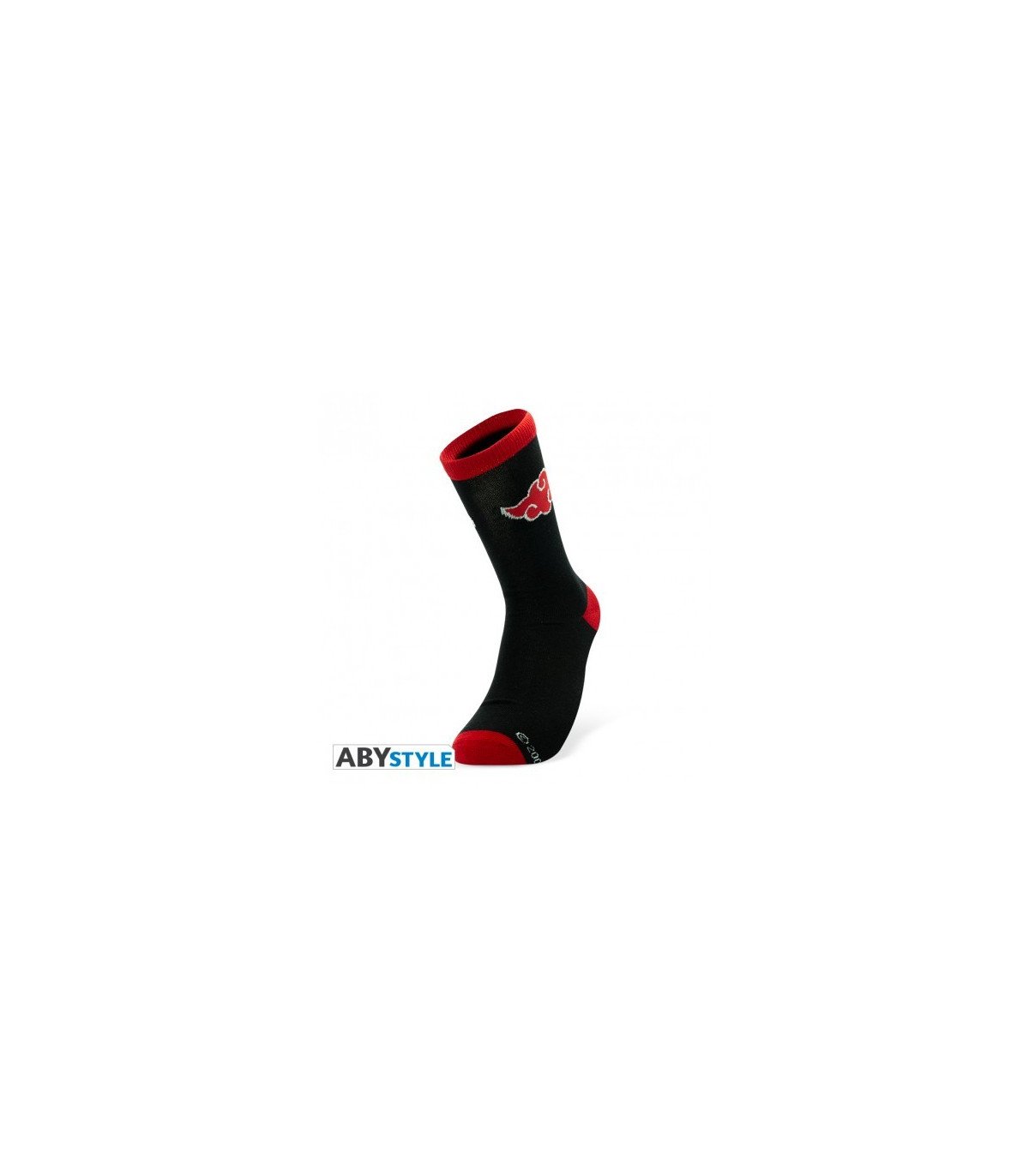 Chaussettes Naruto Shippuden aux couleurs de l’Akatsuki – Taille unique – 73 % coton