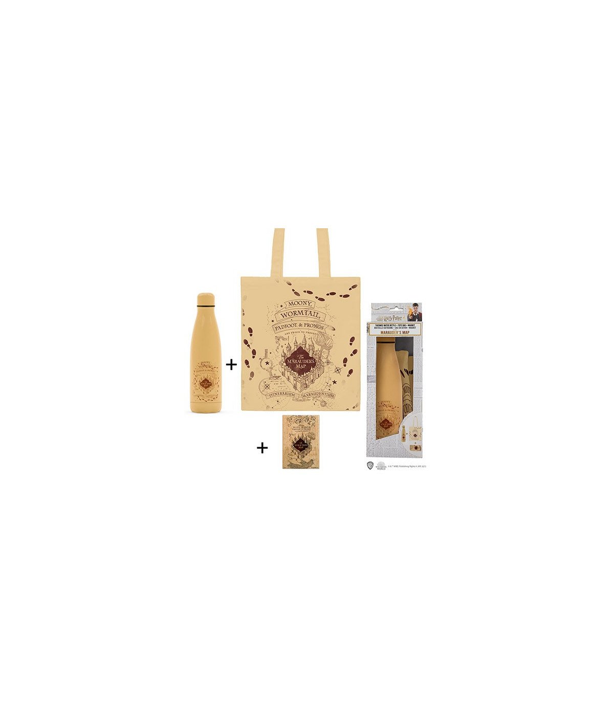 HARRY POTTER - PACK 3 PRODUITS - CARTE DU MARAUDER