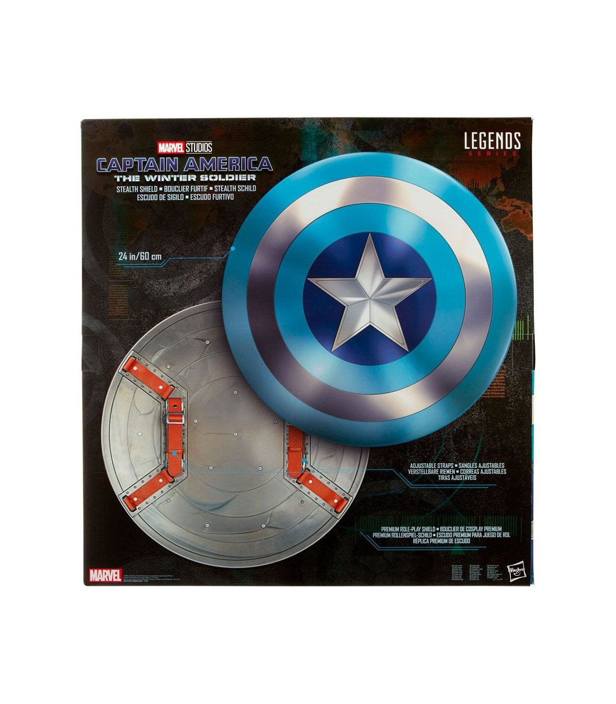 MARVEL - CAPTAIN AMERICA - LE SOLDAT DE L HIVER - BOUCLIER FURTIF 60 CM