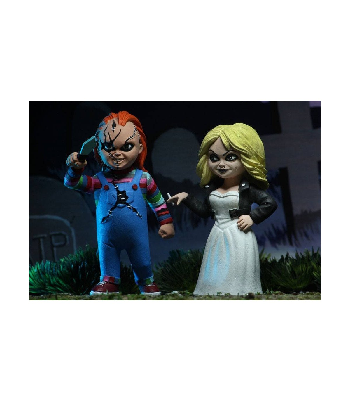 Figurines Chucky & Tiffany - Toony Terrors NECA - Duo Démoniaque.