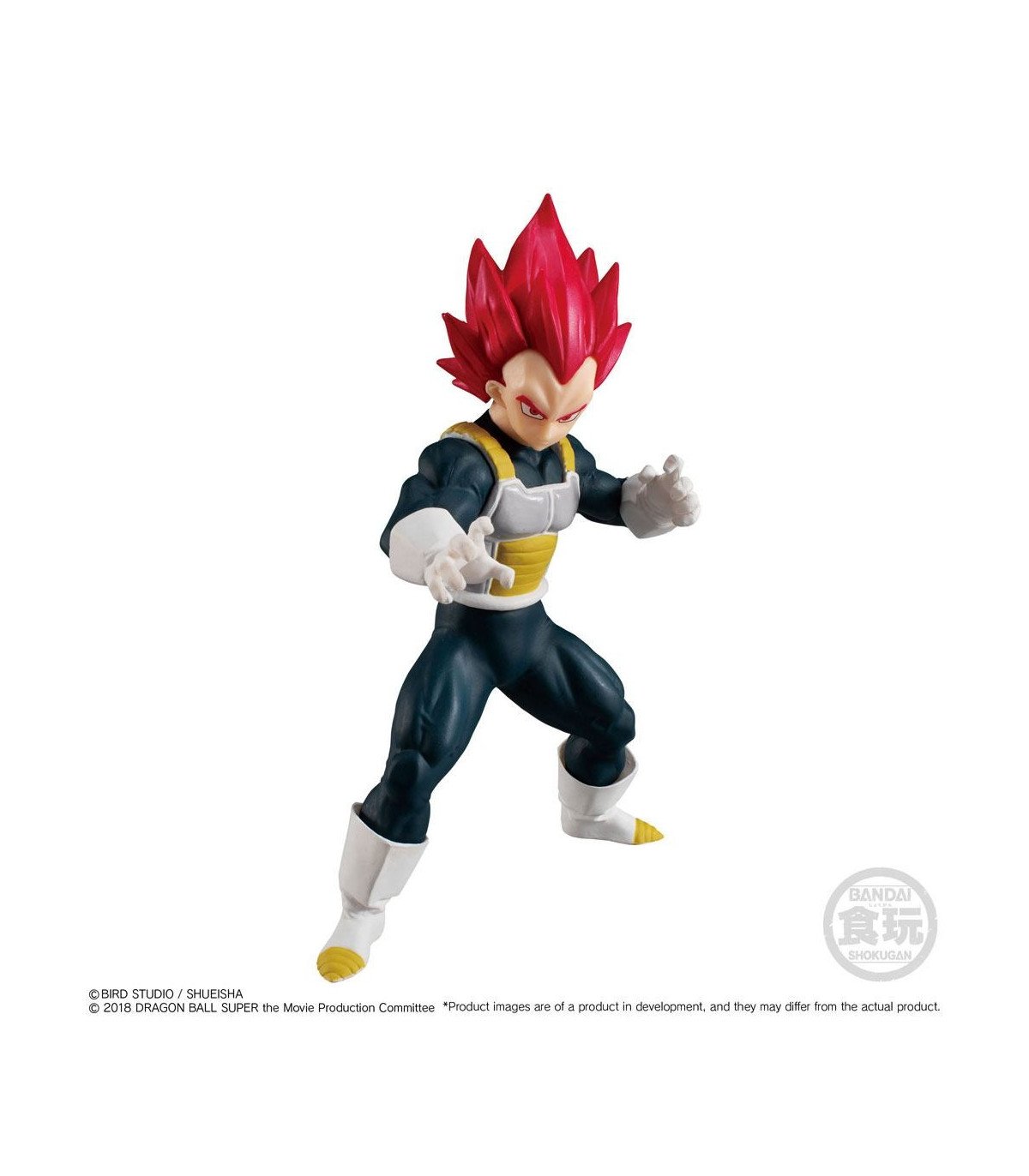 DRAGON BALL SUPER - SUPER SAIYAN GOD VEGETA - FIGURINE DE COLLECTION  11CM