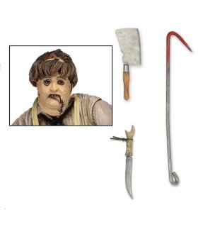 MASSACRE A LA TRONCONNEUSE - LEATHERFACE - FIGURINE RETRO 40TH ANNIVERSARY ULTIMATE 18 CM