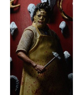 MASSACRE A LA TRONCONNEUSE - LEATHERFACE - FIGURINE RETRO 40TH ANNIVERSARY ULTIMATE 18 CM