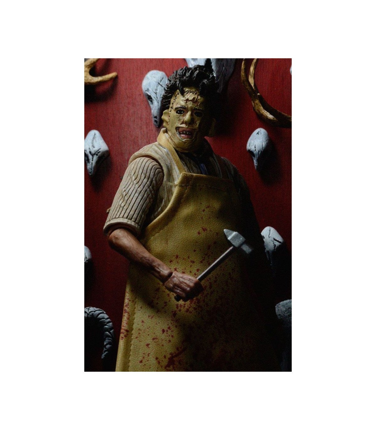 MASSACRE A LA TRONCONNEUSE - LEATHERFACE - FIGURINE RETRO 40TH ANNIVERSARY ULTIMATE 18 CM