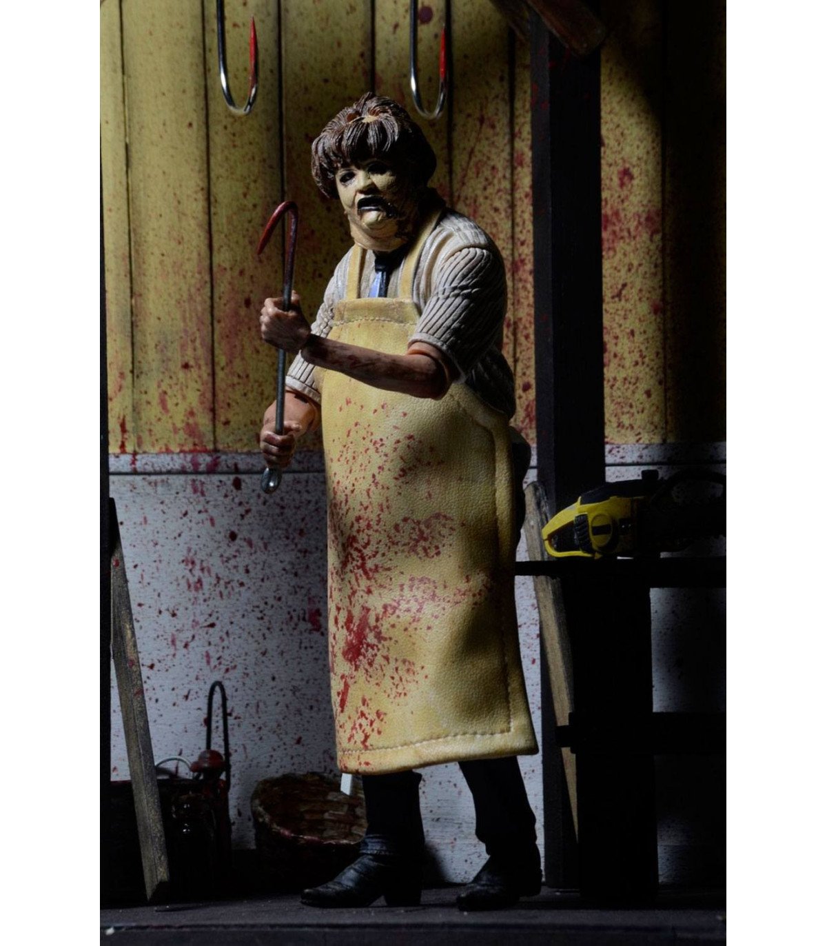 MASSACRE A LA TRONCONNEUSE - LEATHERFACE - FIGURINE RETRO 40TH ANNIVERSARY ULTIMATE 18 CM