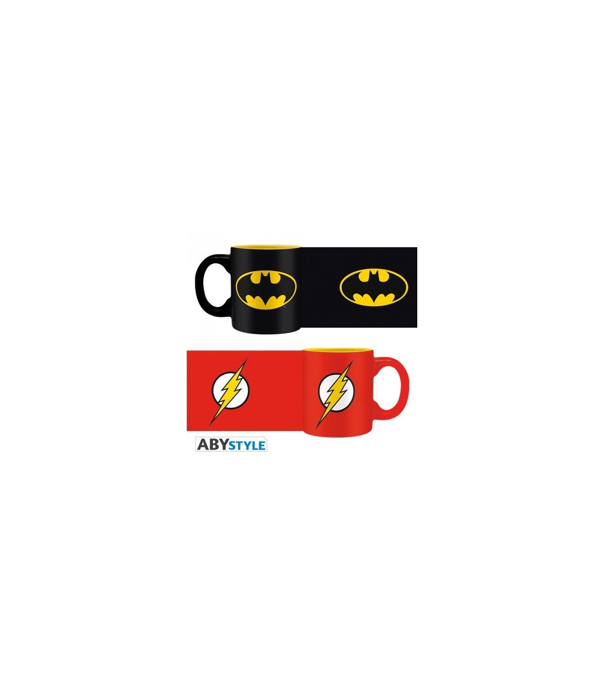 DC COMICS - BATMAN & FLASH - SET 2 MUGS A ESPRESSO - 110 ML