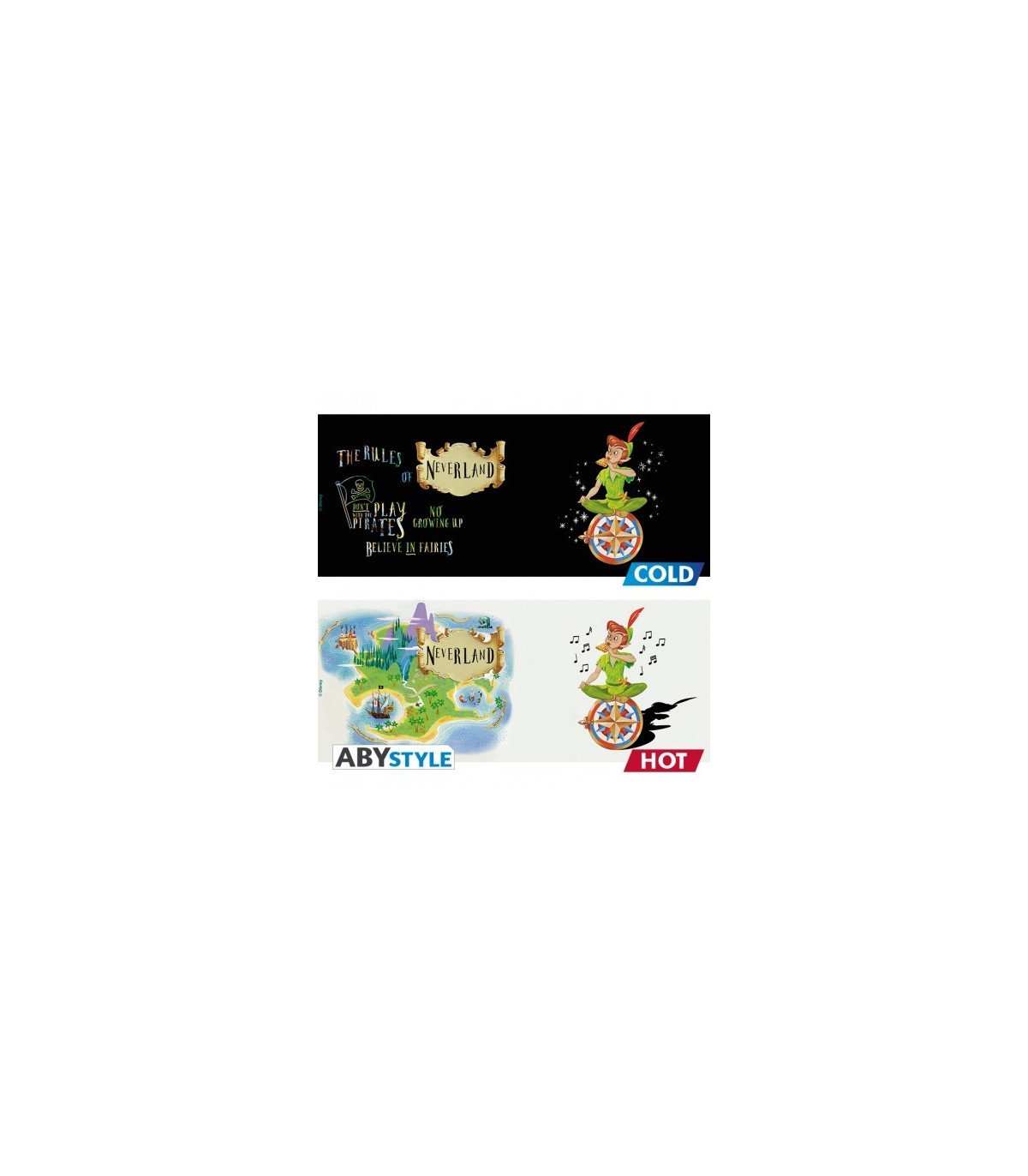 DISNEY - PETER PAN NEVERLAND - MUG HEAT CHANGE 460 ML