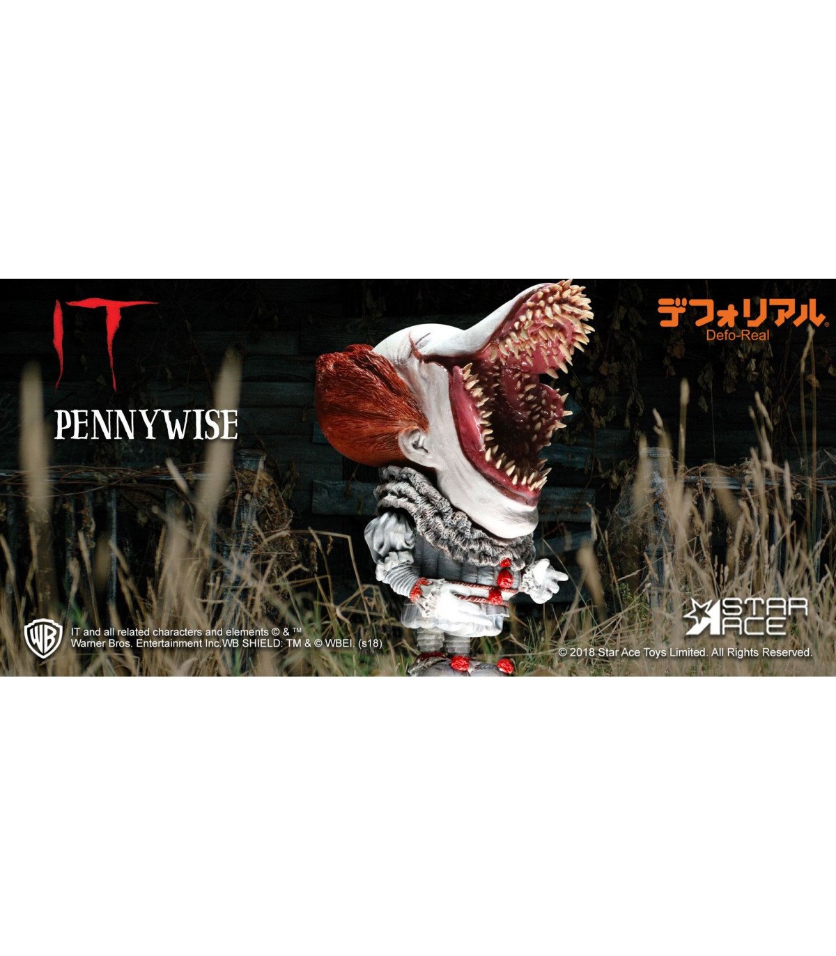 PENNYWISE - IL EST REVENU 2017 - FIGURINE SCARY VERSION 15 CM