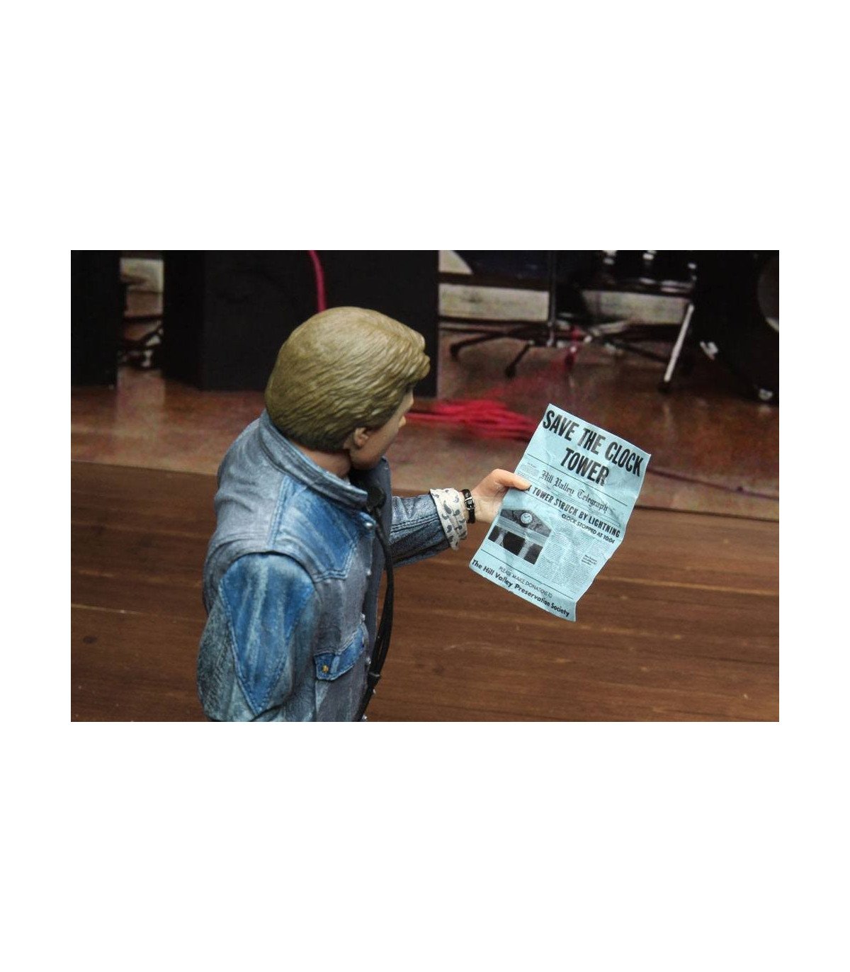 RETOUR VERS LE FUTUR  - MARTY MCFLY 1985 AUDICION - FIGURINE 18 CM